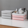 2 Drawers Cosmetic Makeup Organizer Plastic Drawer